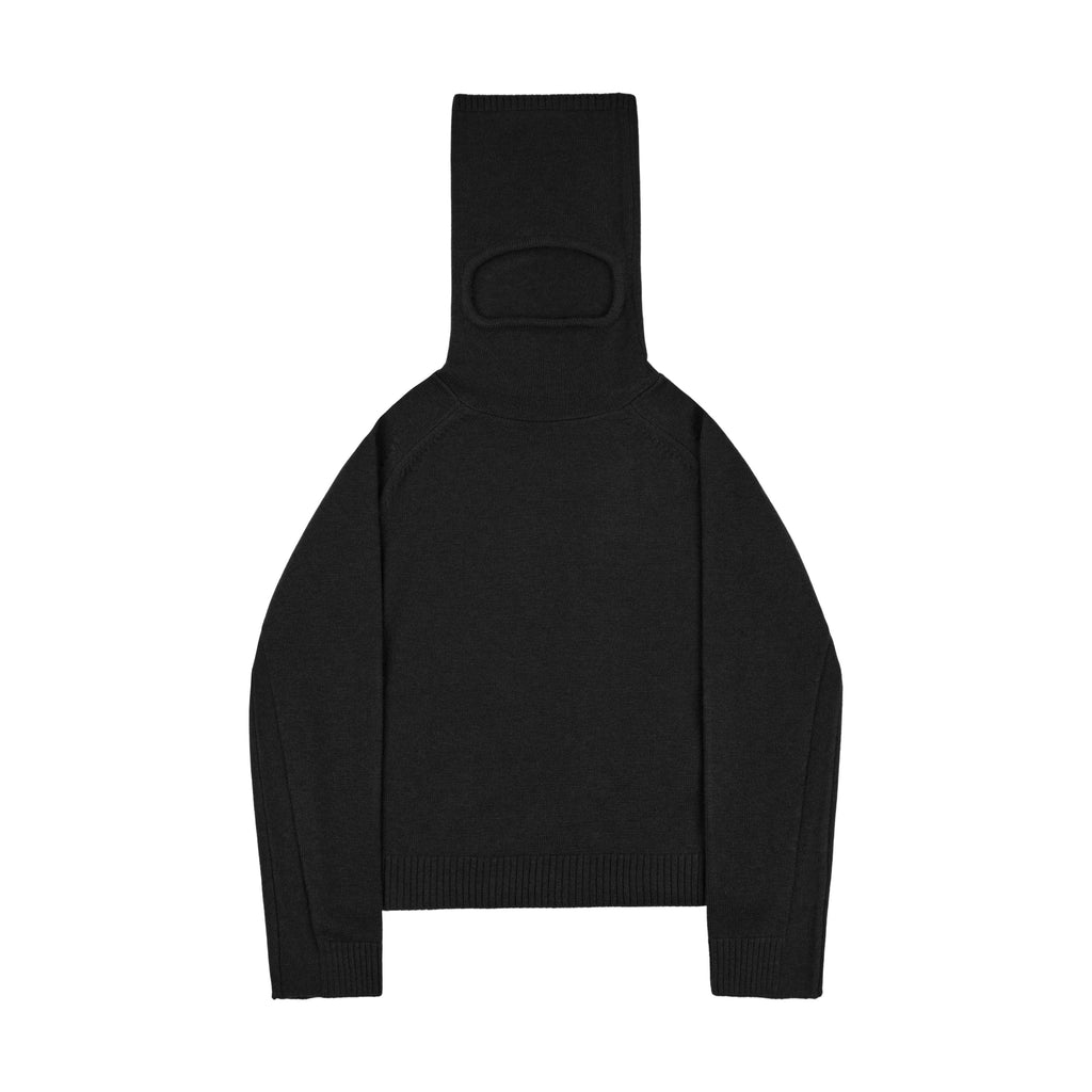 Stealth Balaclava Knit Jumper (Black)