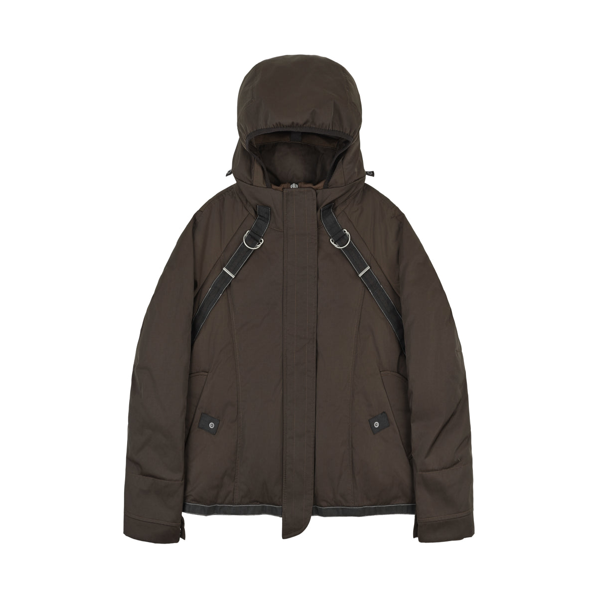 Bondage Flight Puffer Jacket (Fondant Brown)
