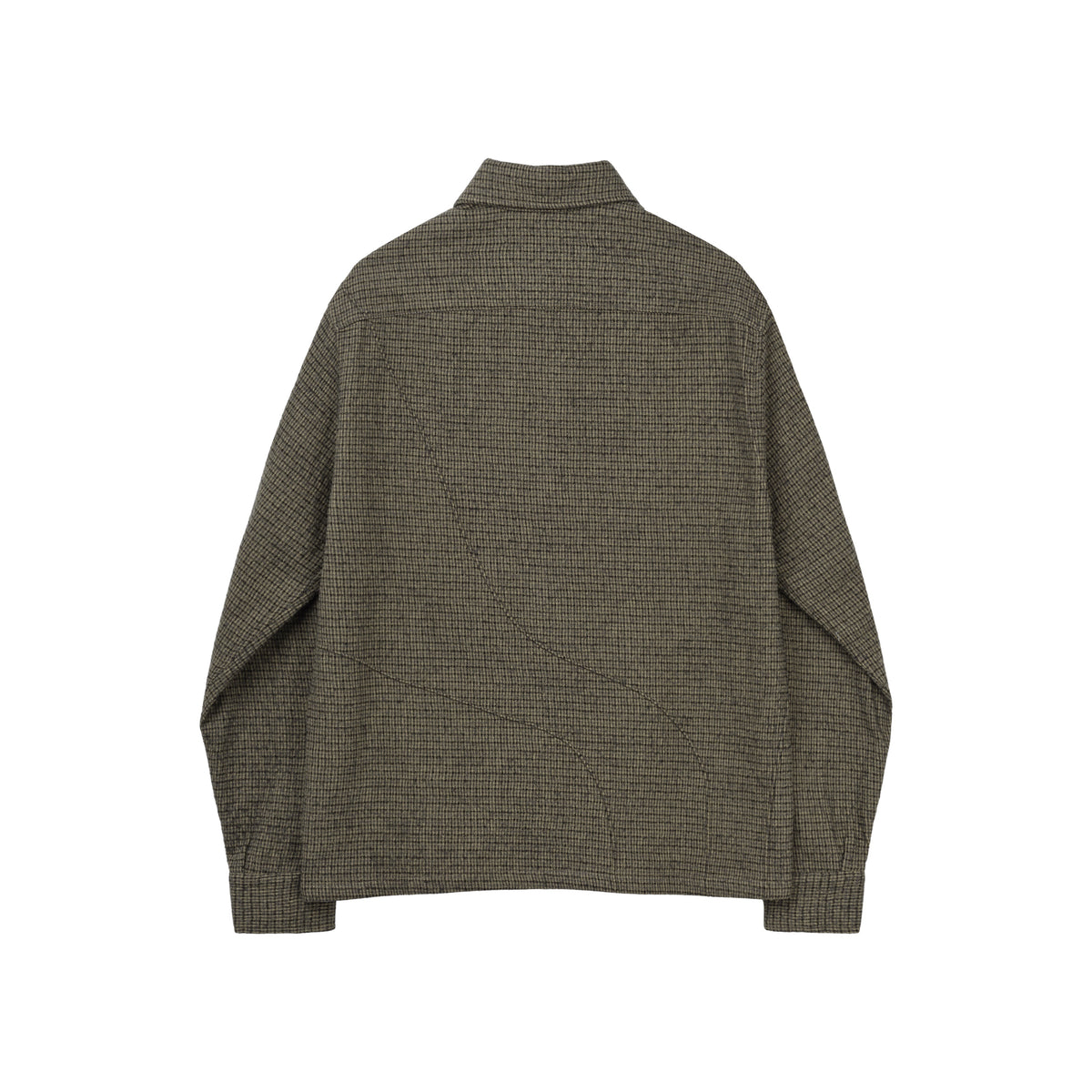 Wool Diffraction Over Shirt (Brown Check)