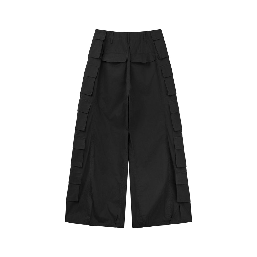 6 Flap Pocket Trousers (Black)
