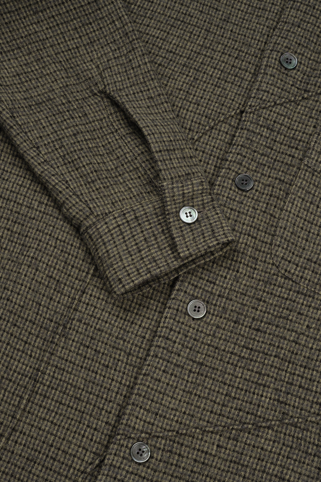 Wool Diffraction Over Shirt (Brown Check)