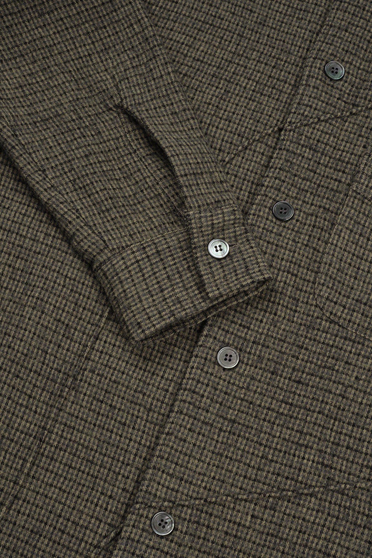 Wool Diffraction Over Shirt (Brown Check)