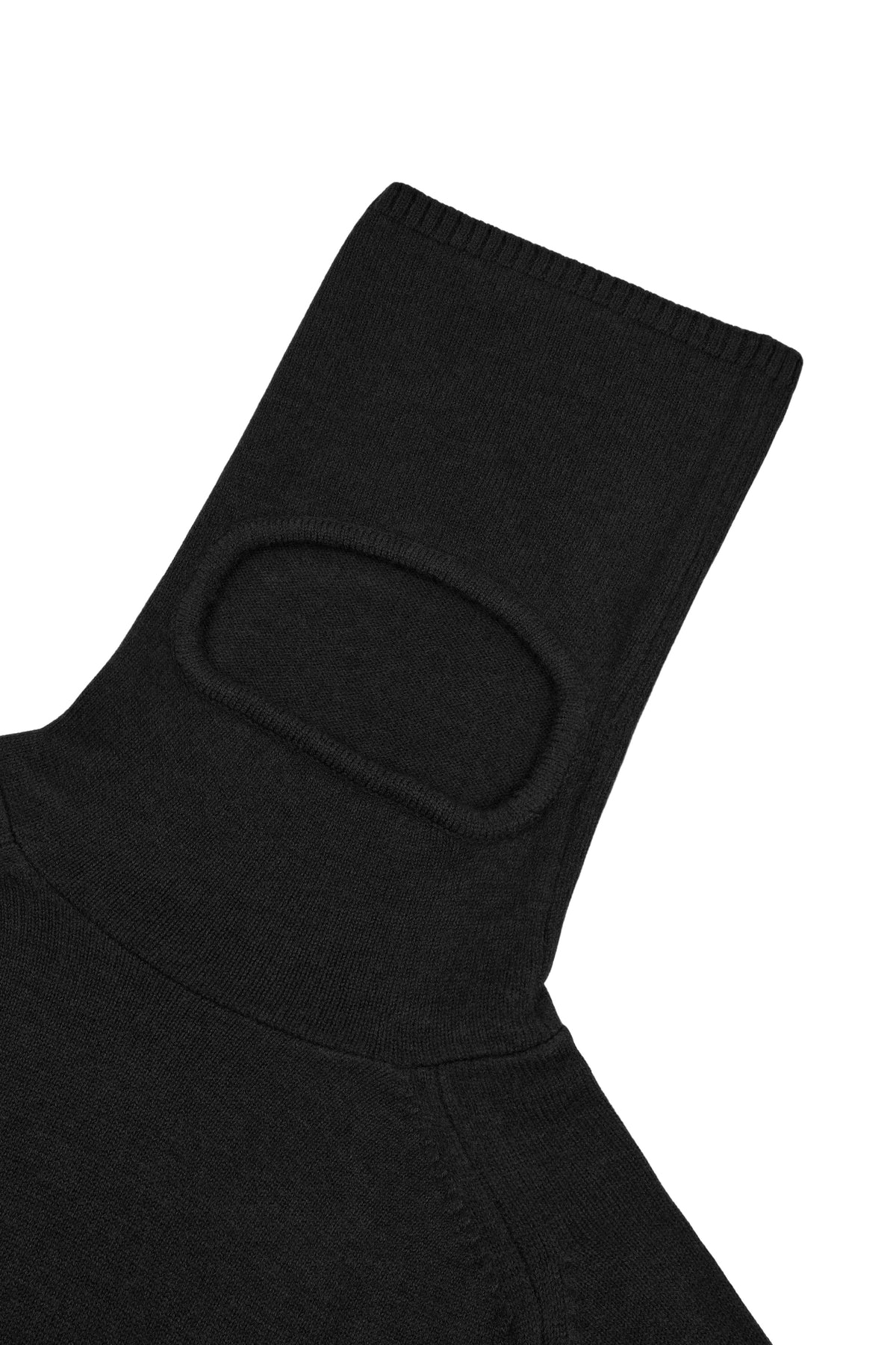 Stealth Balaclava Knit Jumper (Black)