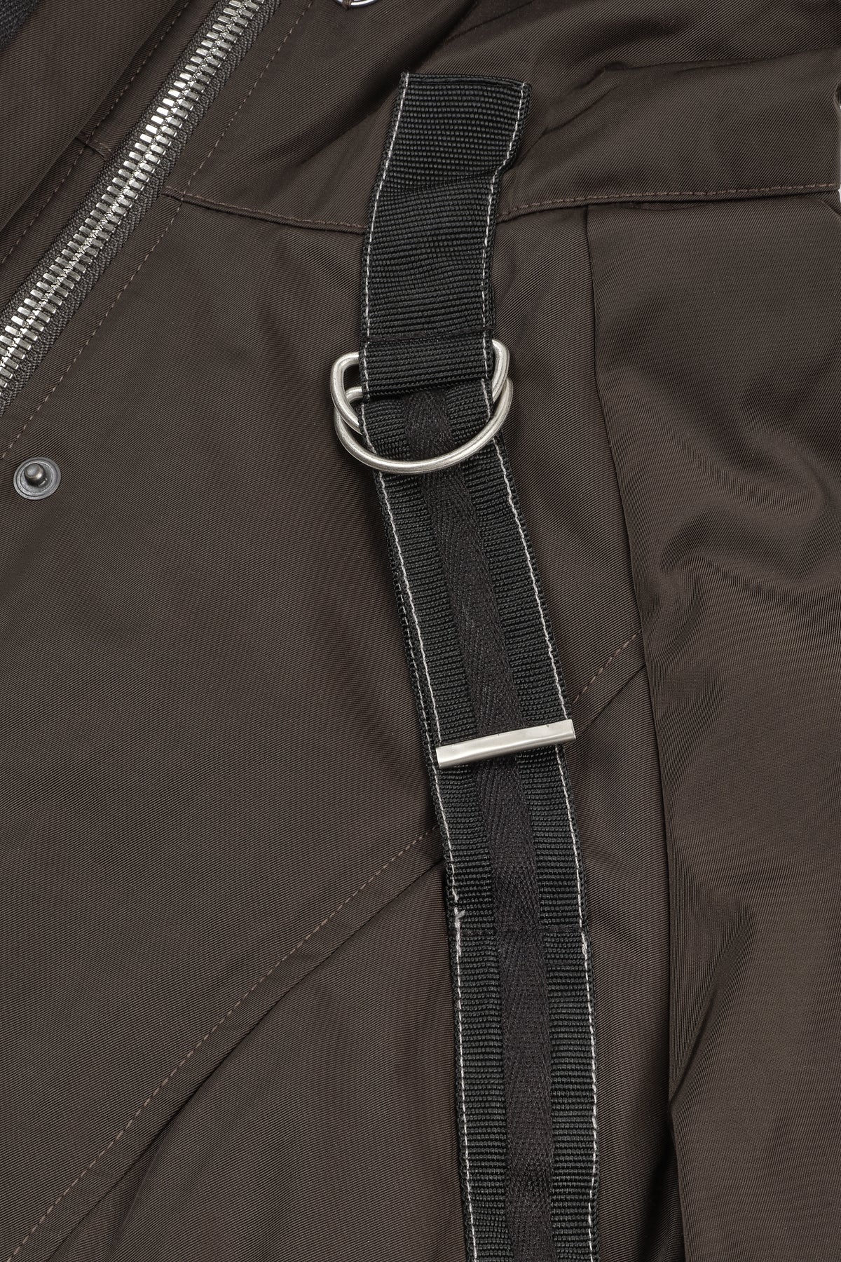 Bondage Flight Puffer Jacket (Fondant Brown)