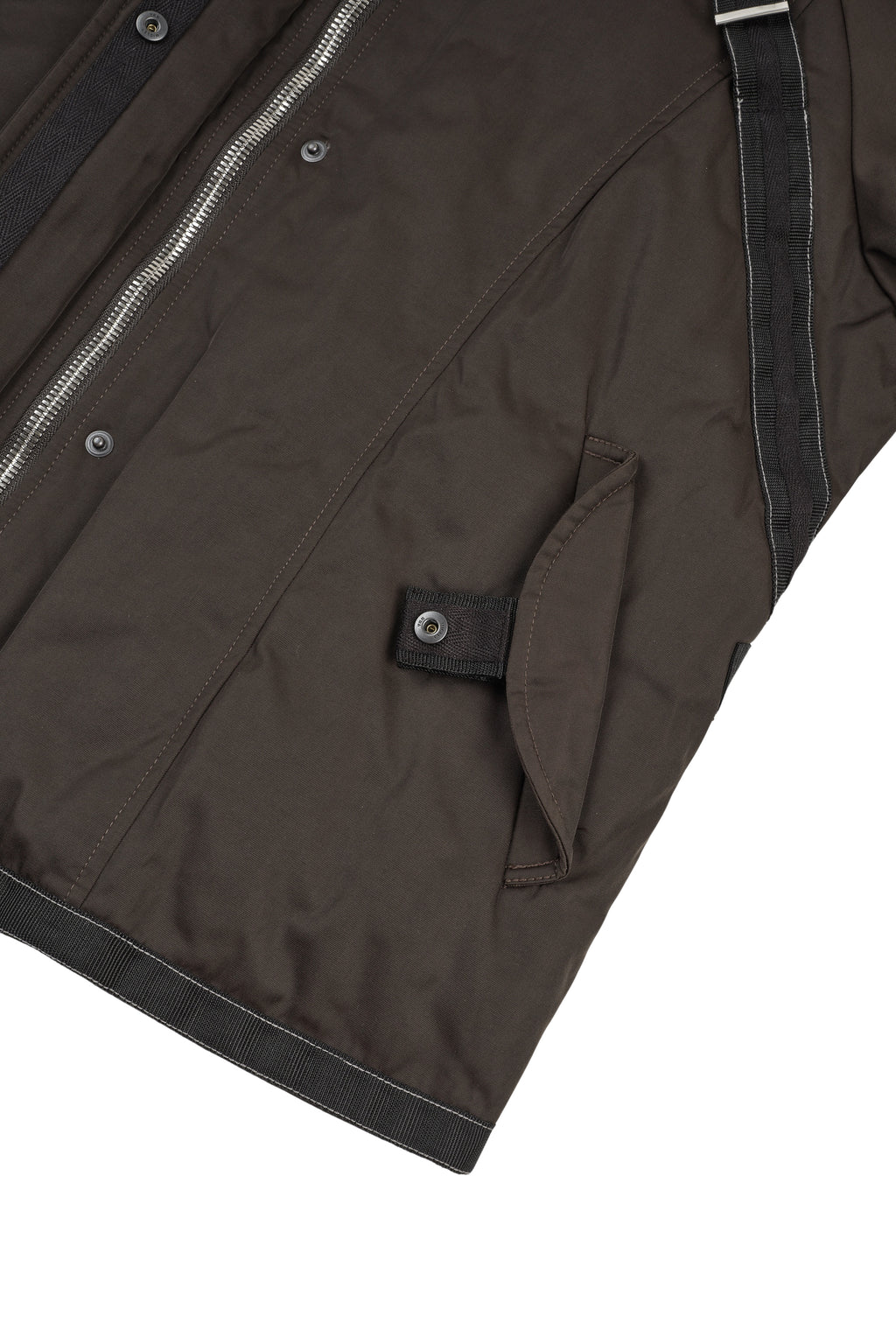 Bondage Flight Puffer Jacket (Fondant Brown)