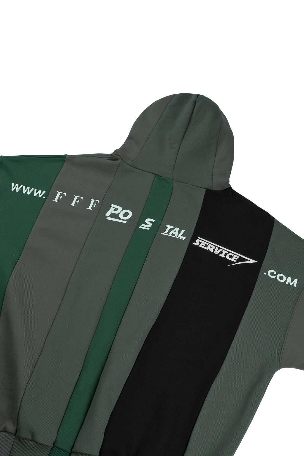 URL Paneled Hooded Sweatshirt (Green)