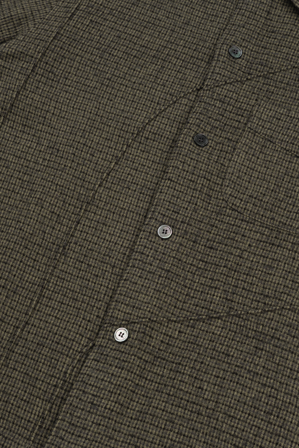 Wool Diffraction Over Shirt (Brown Check)