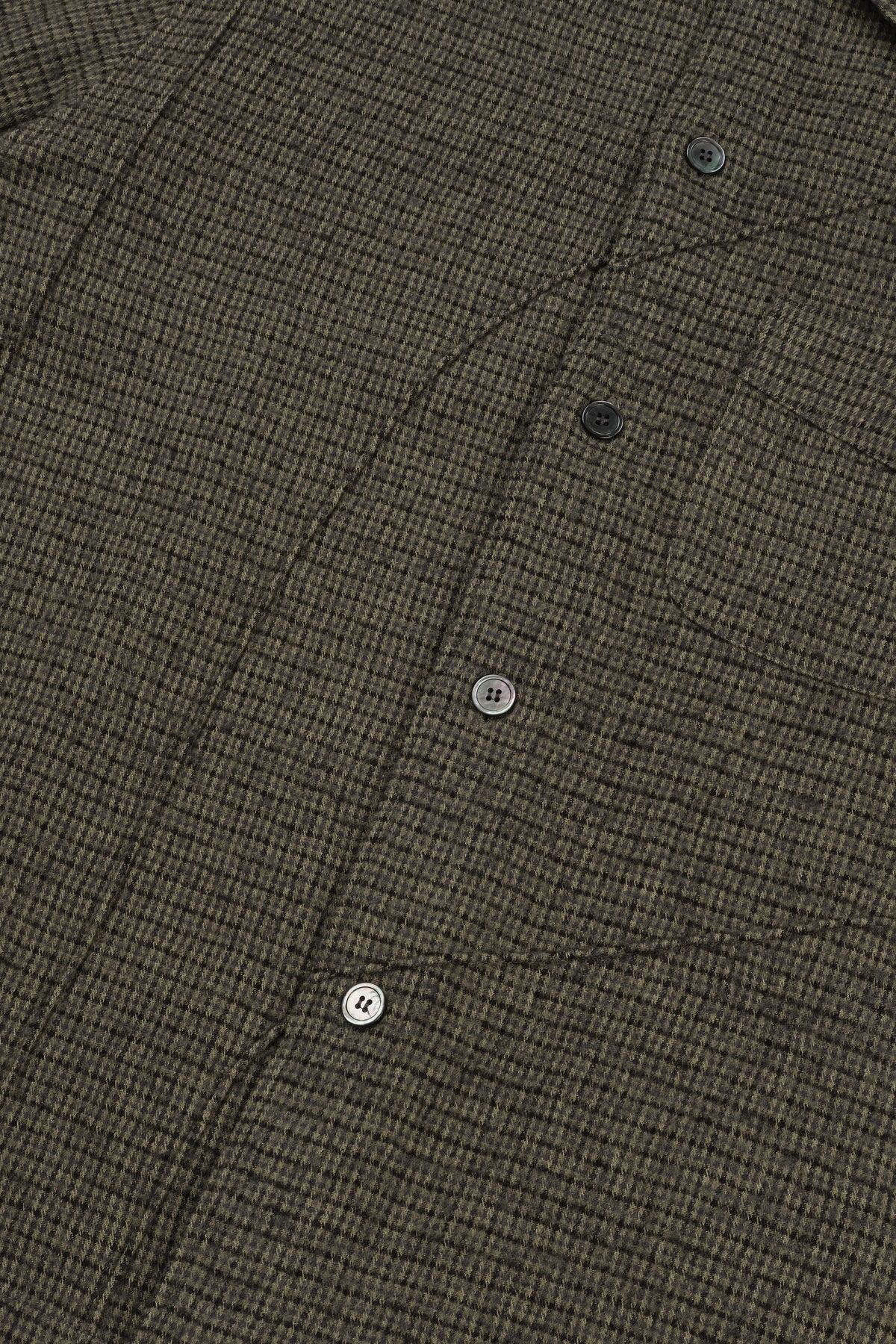 Wool Diffraction Over Shirt (Brown Check)