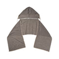 Hooded Zip Scarf (Ivory)
