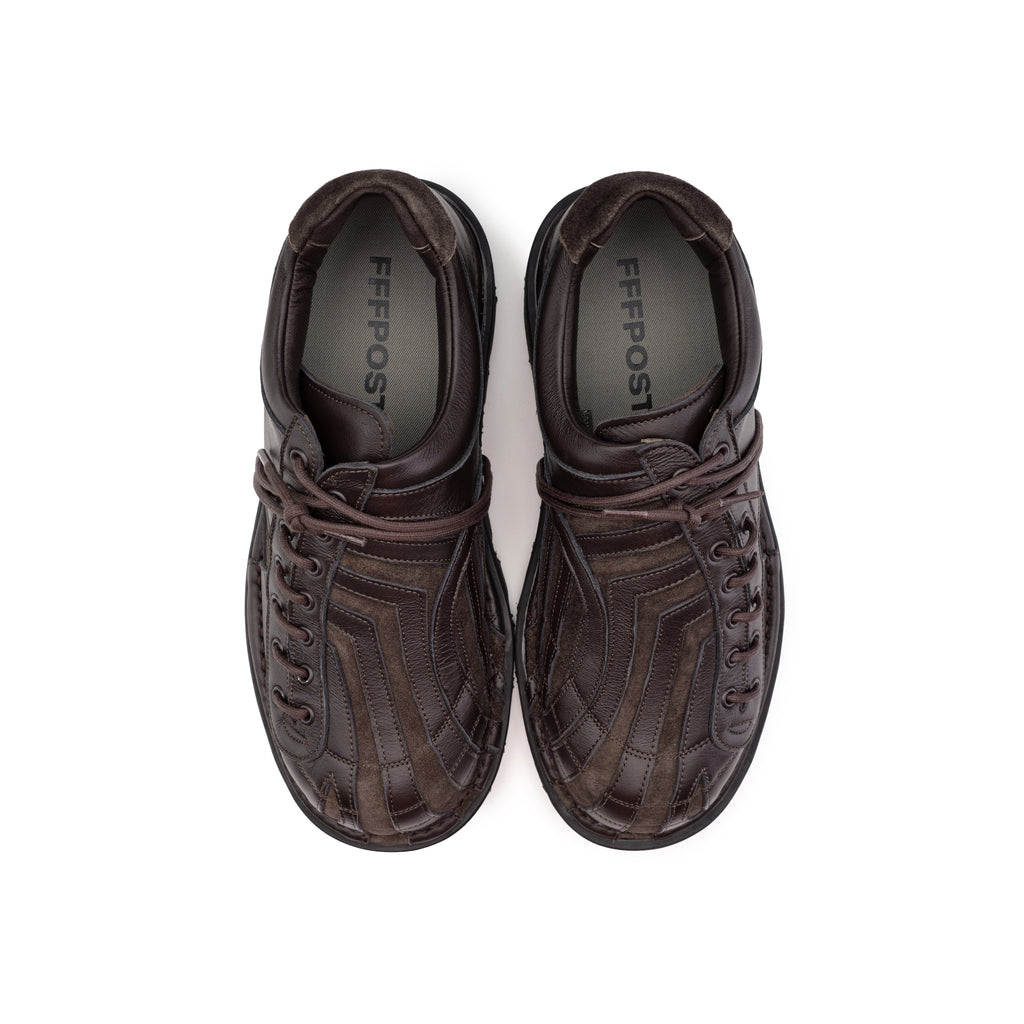 Banner Lace Up Derby (Dark Brown/Brown)