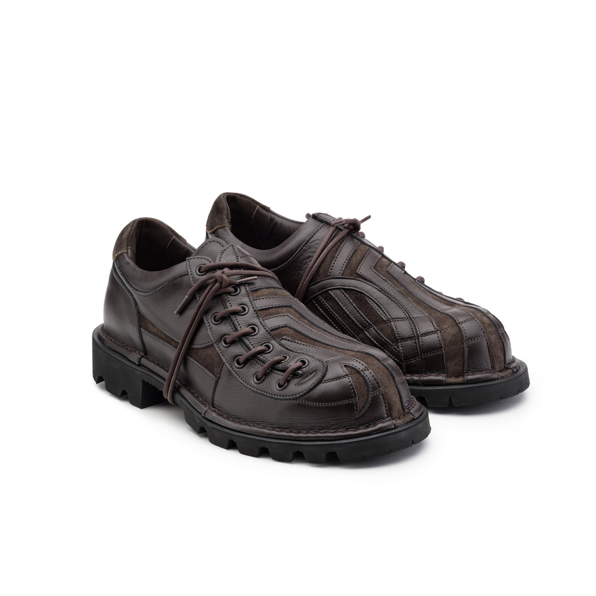 Banner Lace Up Derby (Dark Brown/Brown)