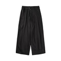 Wide Belted Trousers (Black)