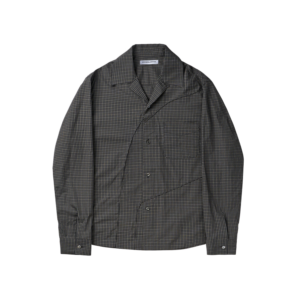 Diffraction Button Up Shirt (Grey Multi)
