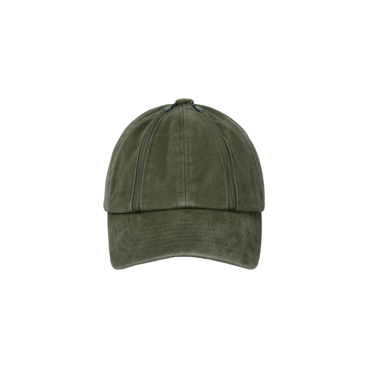 Double Zip Washed Cap (Army Green)