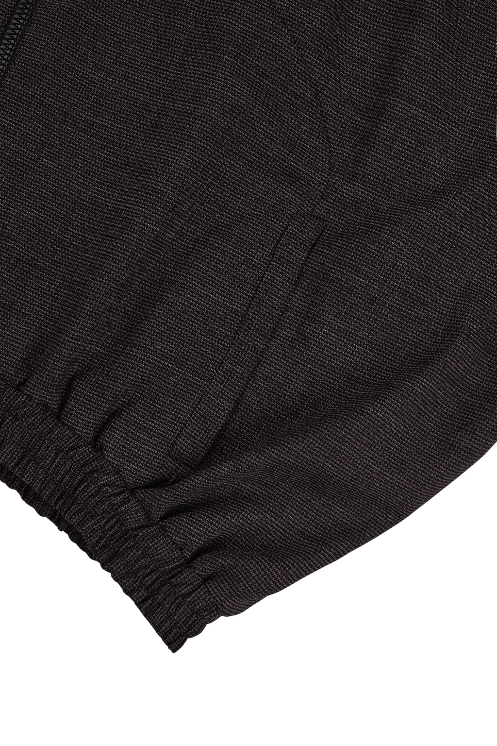 Vented OS Track Jacket (Brown Wool Houndstooth)