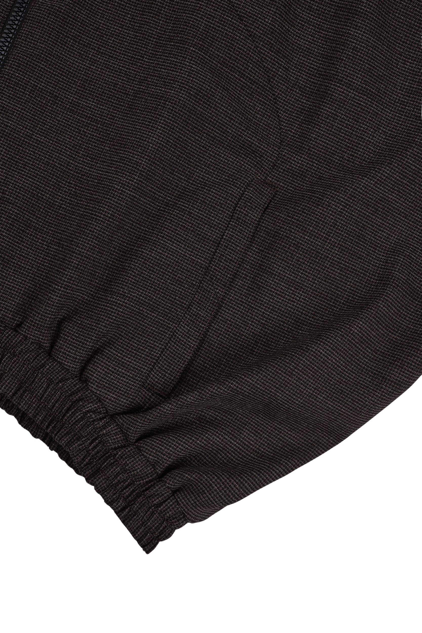 Vented OS Track Jacket (Brown Wool Houndstooth)