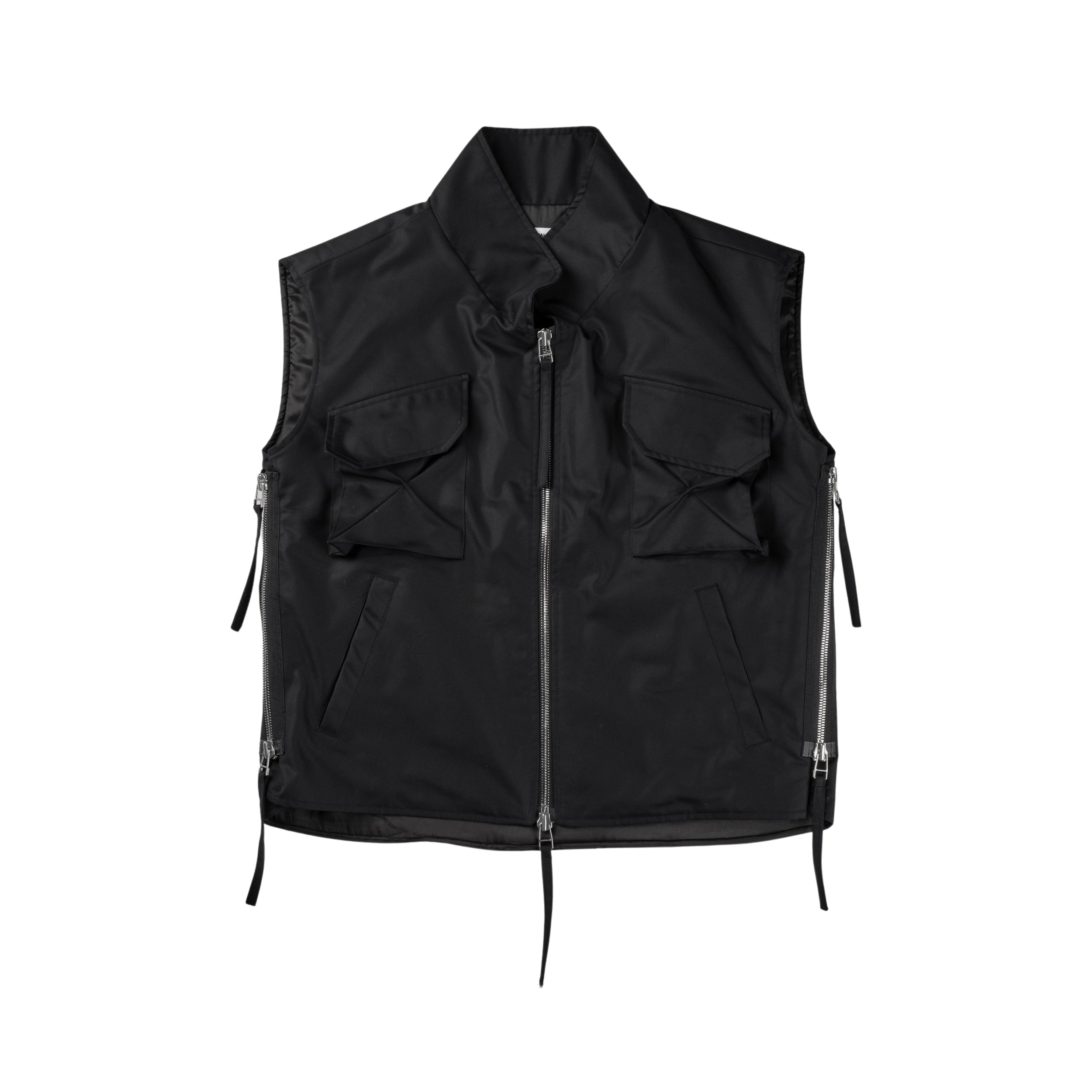 Darted Kalf Vest (Carbon Black)