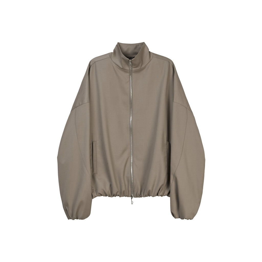 Wool OS Track Jacket (Beige)