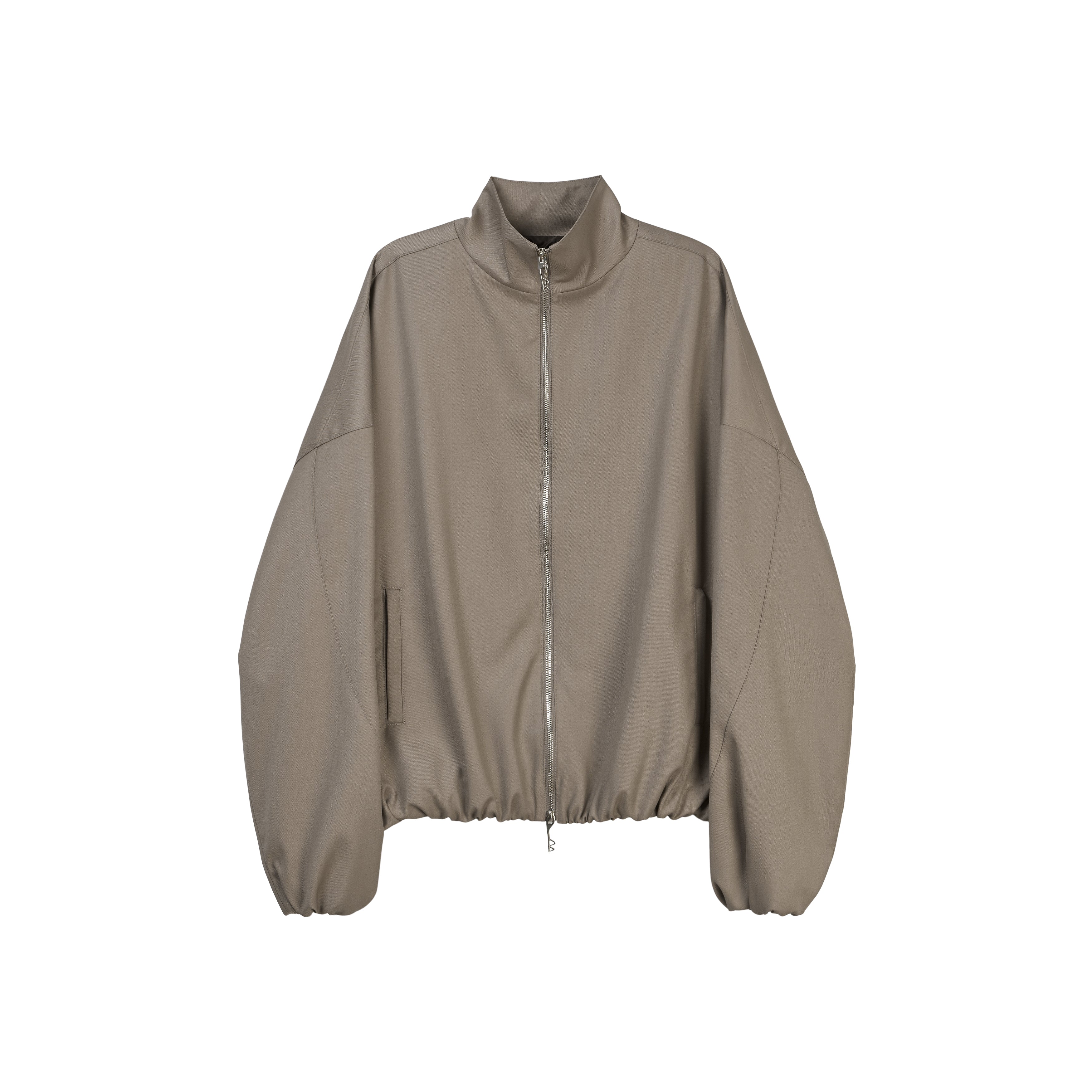 Wool OS Track Jacket (Beige)