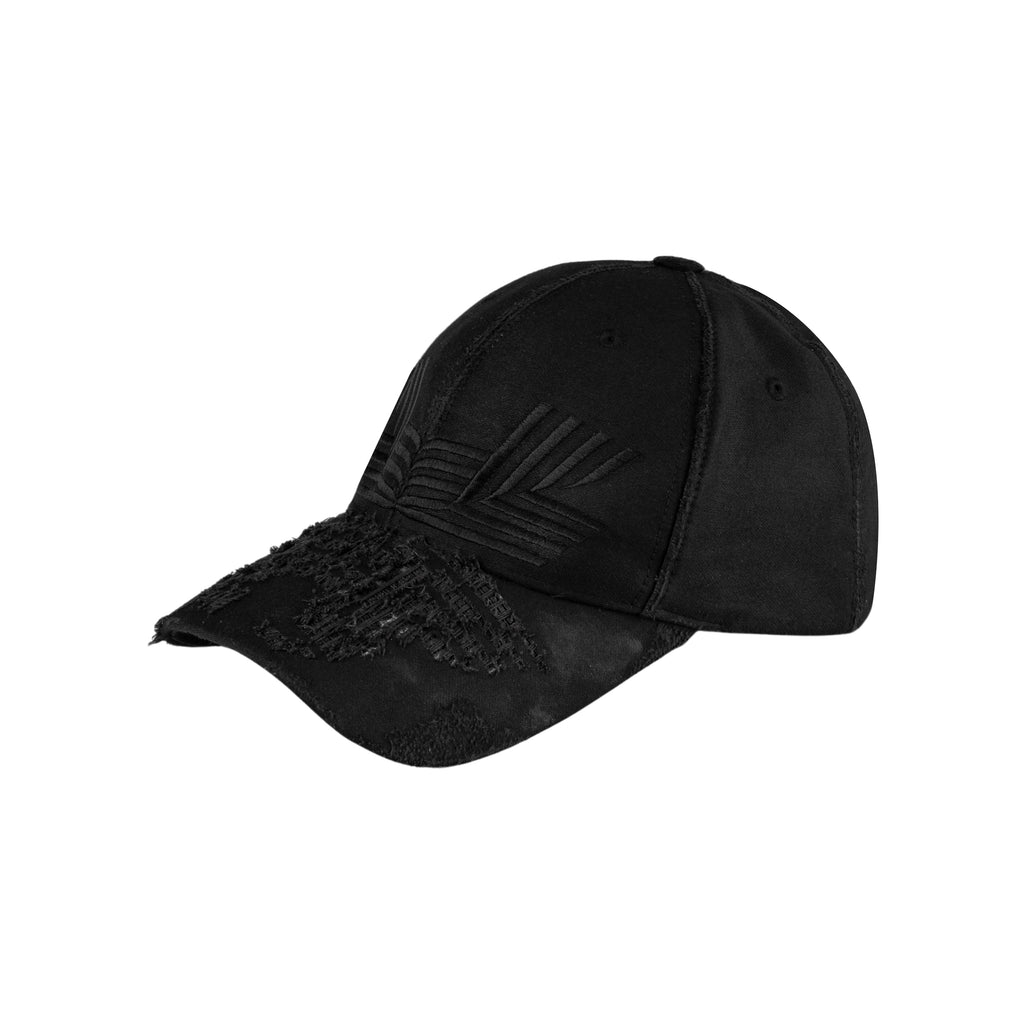 Laser Cut Damaged Cap (Black)