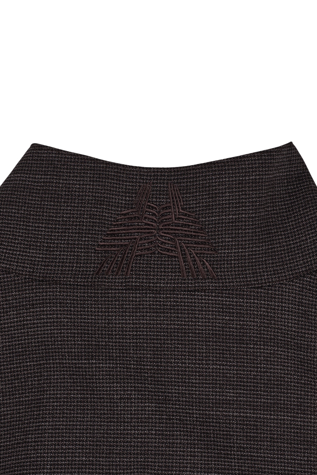 Vented OS Track Jacket (Brown Wool Houndstooth)