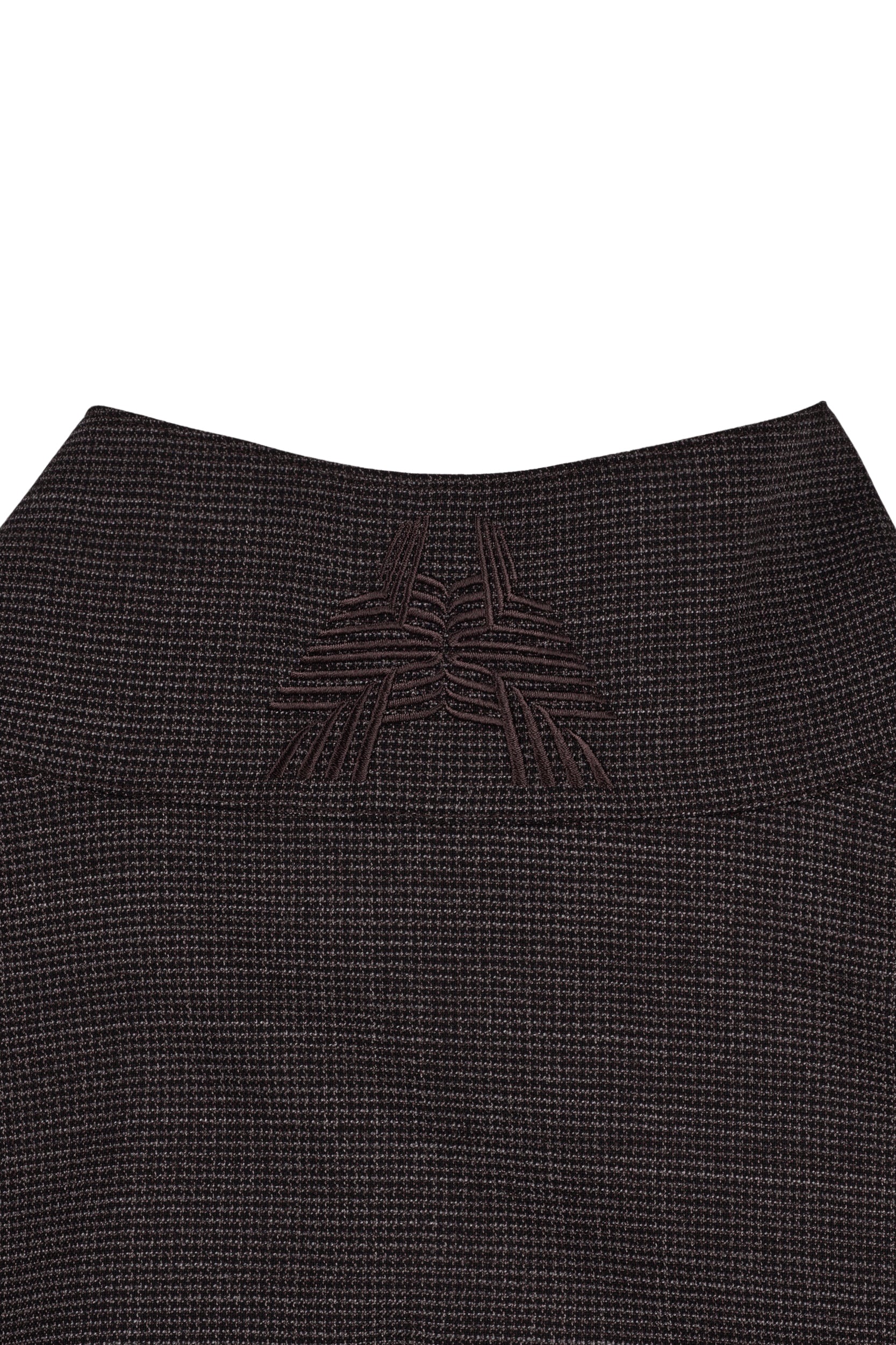 Vented OS Track Jacket (Brown Wool Houndstooth)