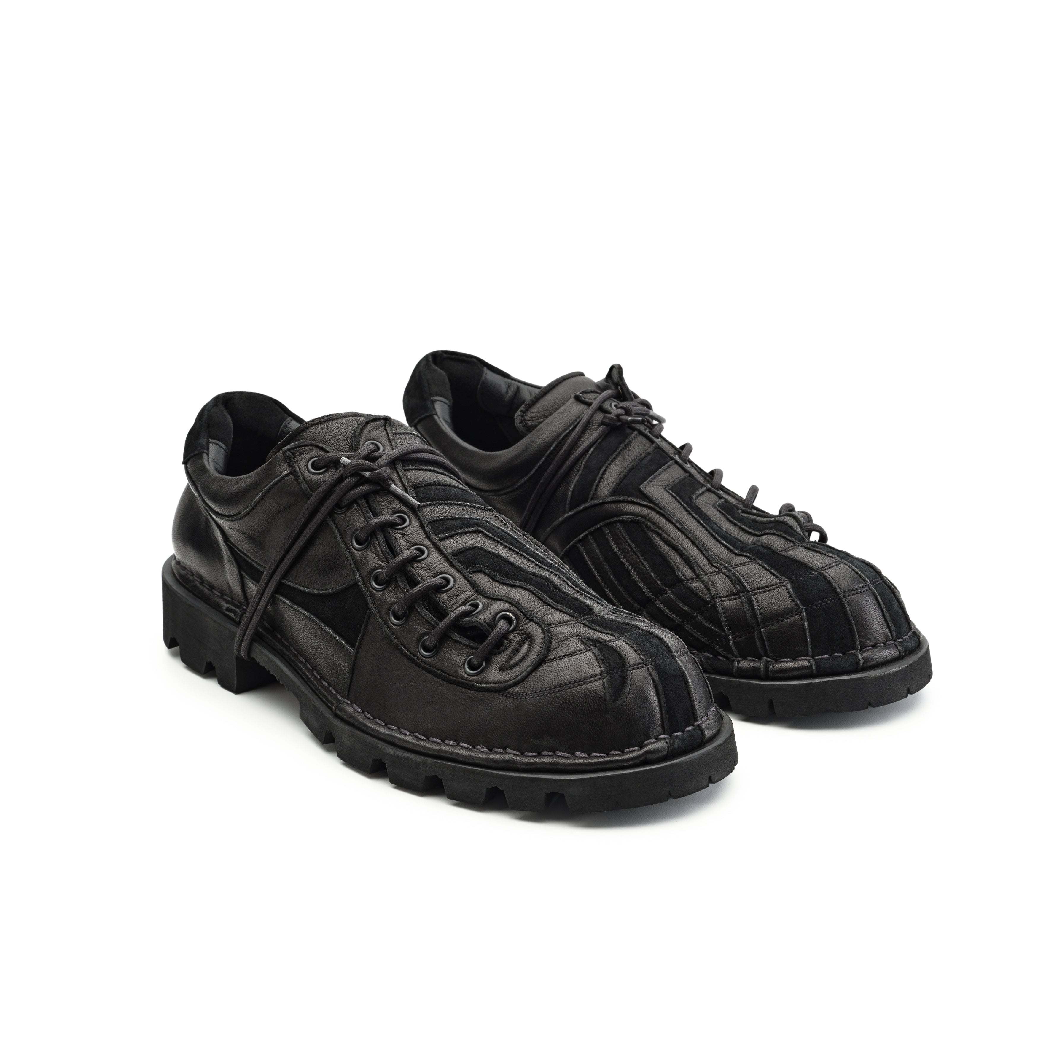 Banner Lace Up Derby (Black)