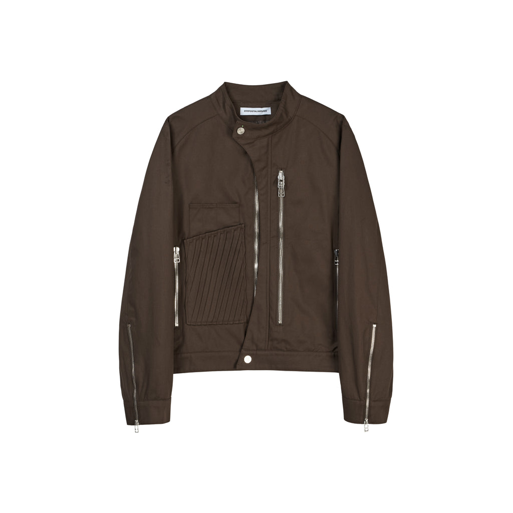 Wave Moto Jacket (Fondant Brown)