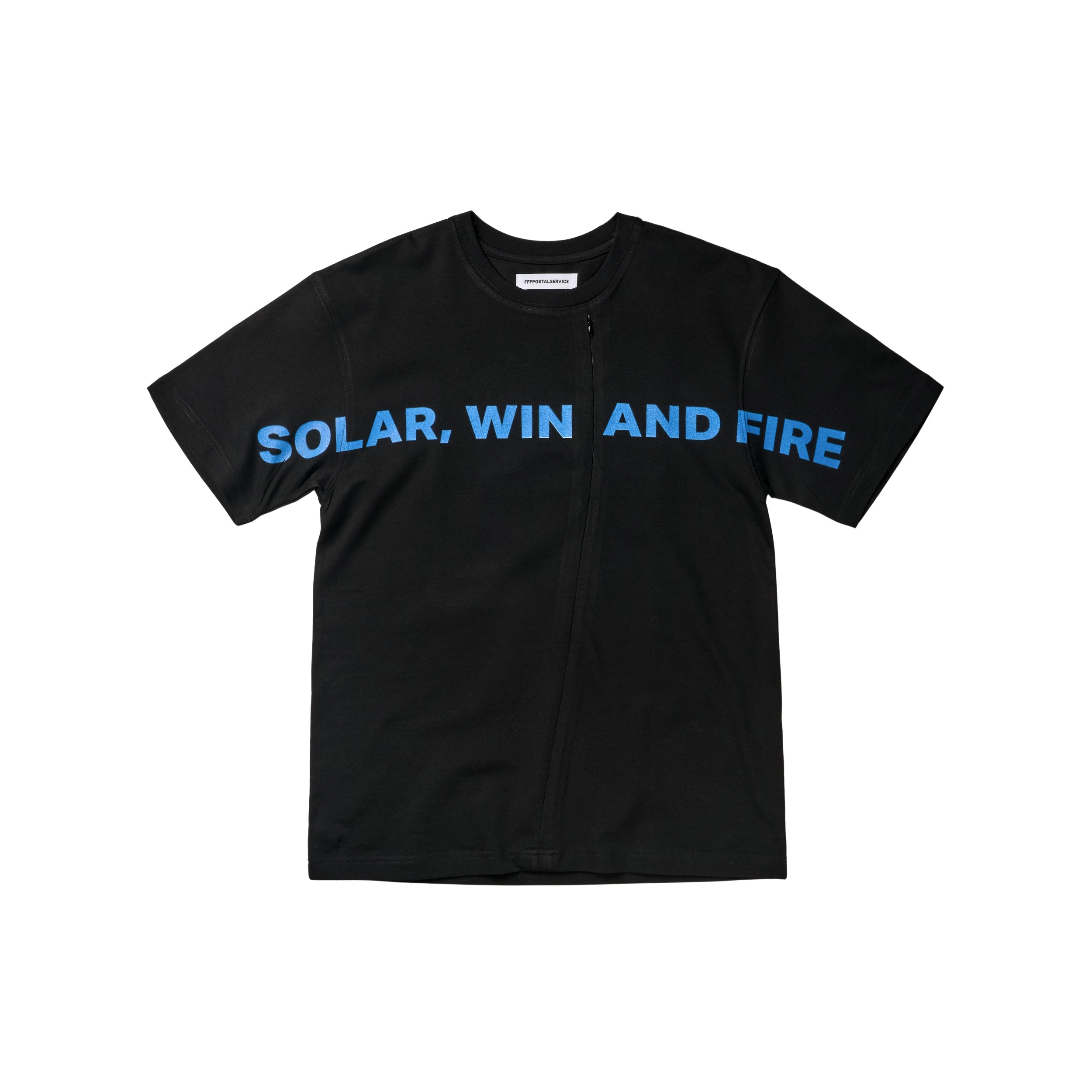SWAF Conceal Zip T-Shirt (Black/Blue)