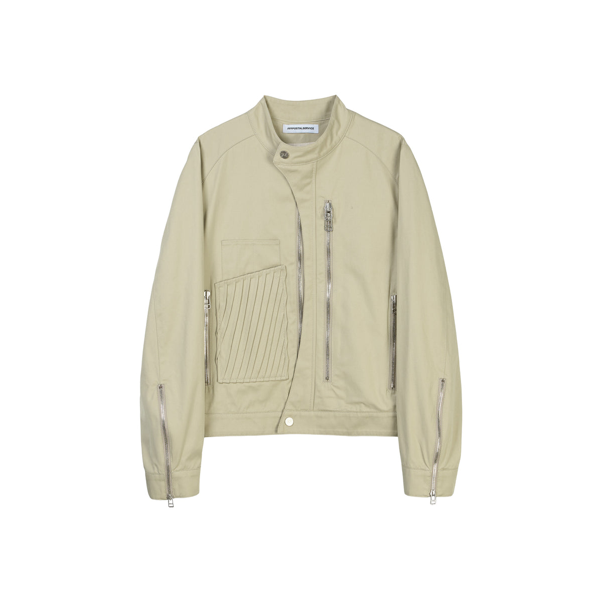 Wave Moto Jacket (Beige)