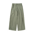 Wide Belted Trousers (Sage)