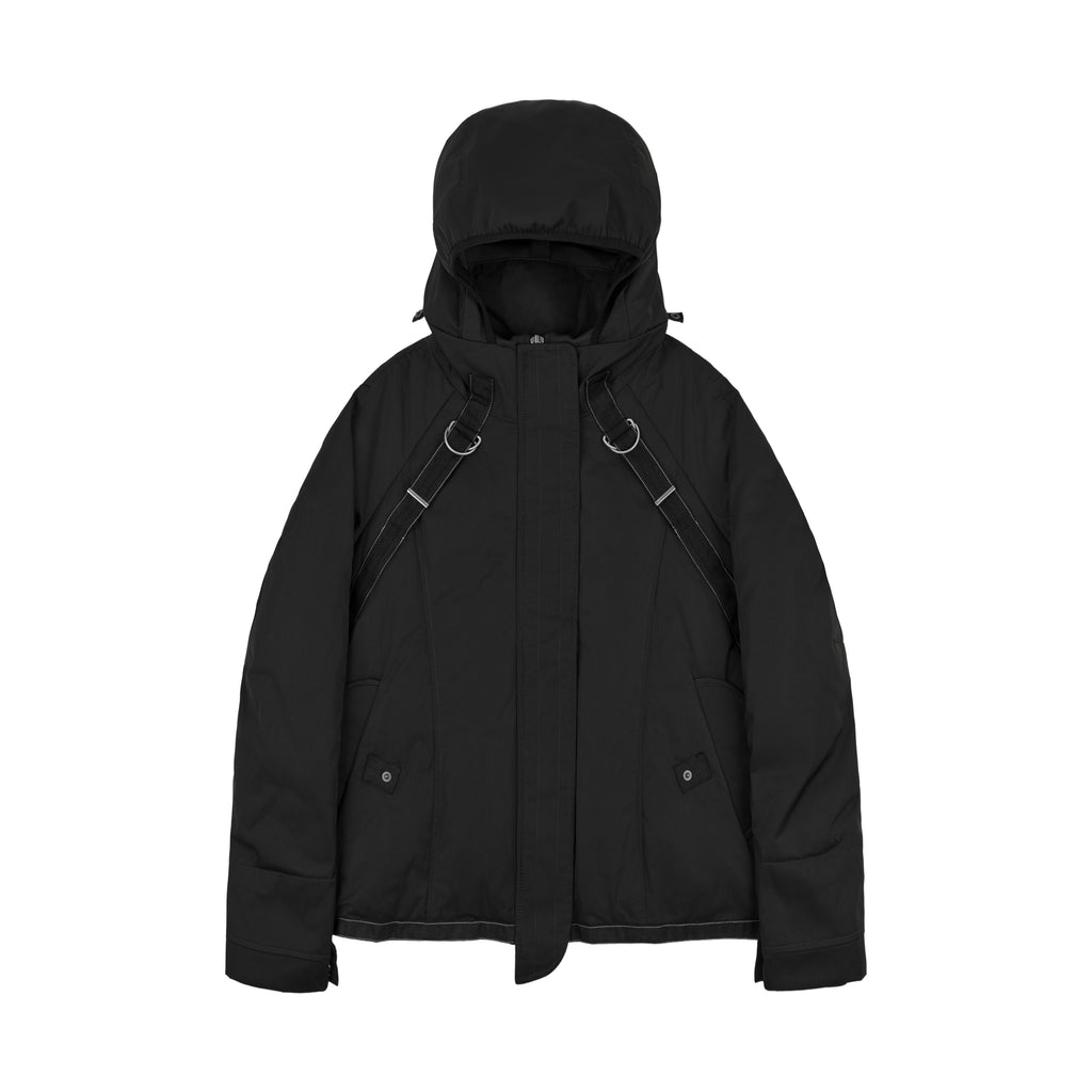 Bondage Flight Puffer Jacket (Black)