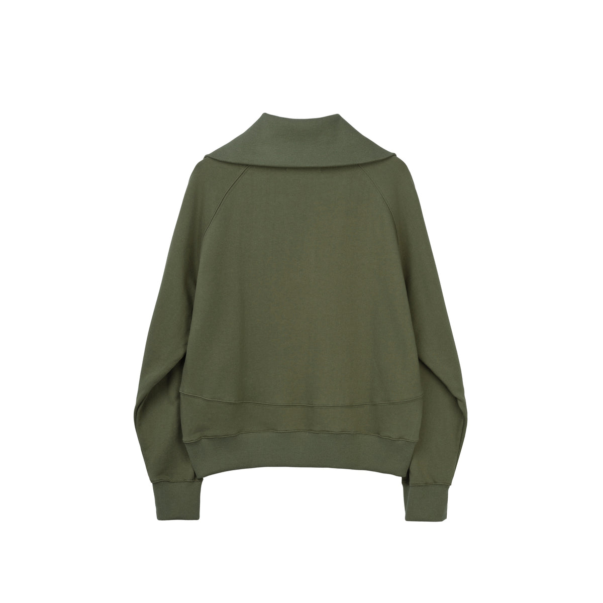 High Neck Quarter Zip Sweater (Army)