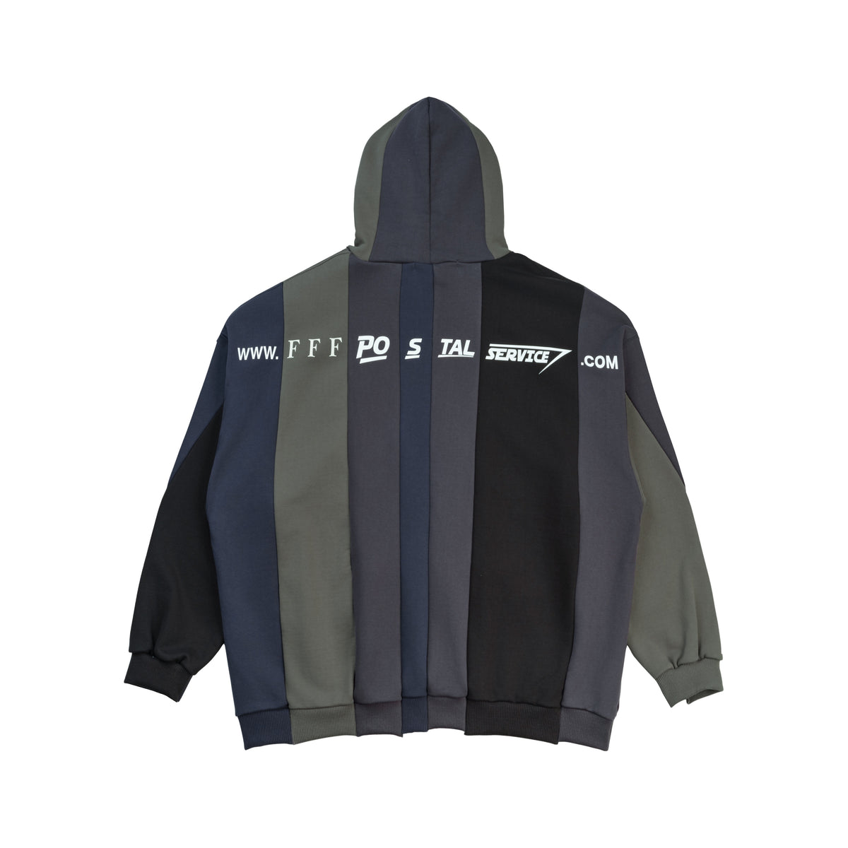 URL Paneled Hooded Sweatshirt (Black)