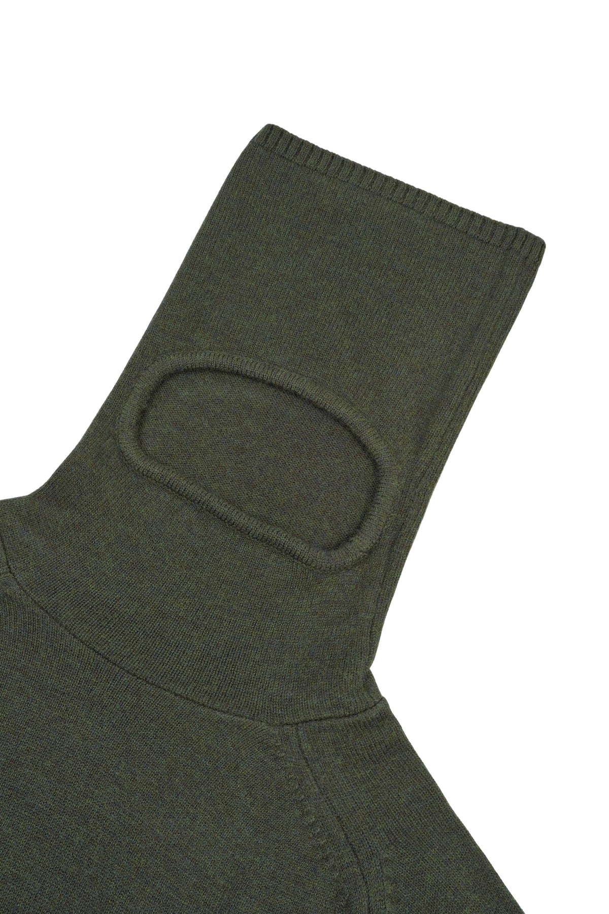 Stealth Balaclava Knit Jumper (Army Green)