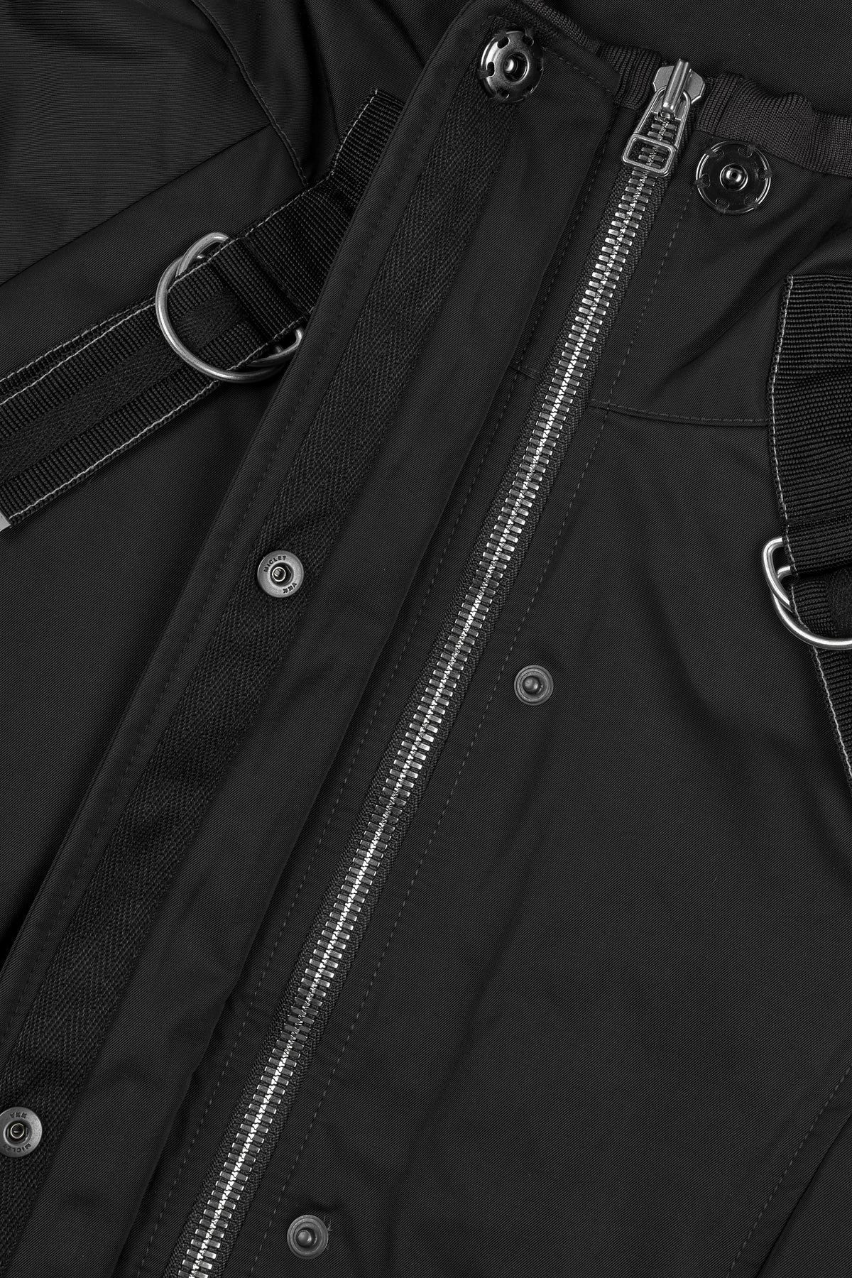 Bondage Flight Puffer Jacket (Black)