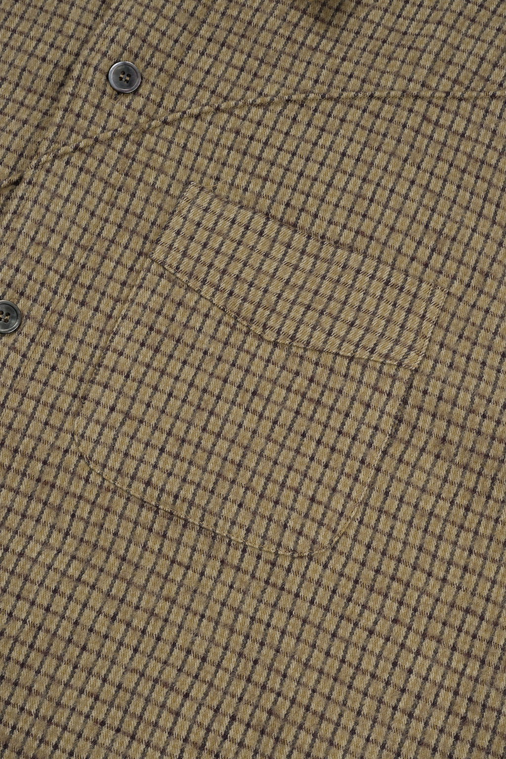 Wool Diffraction Over Shirt (Beige Check)