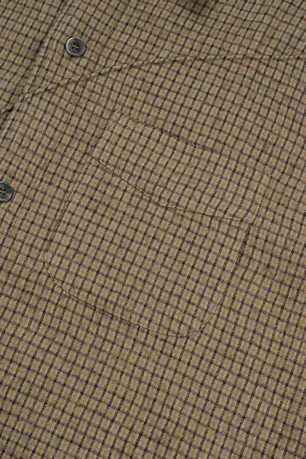 Wool Diffraction Over Shirt (Beige Check)