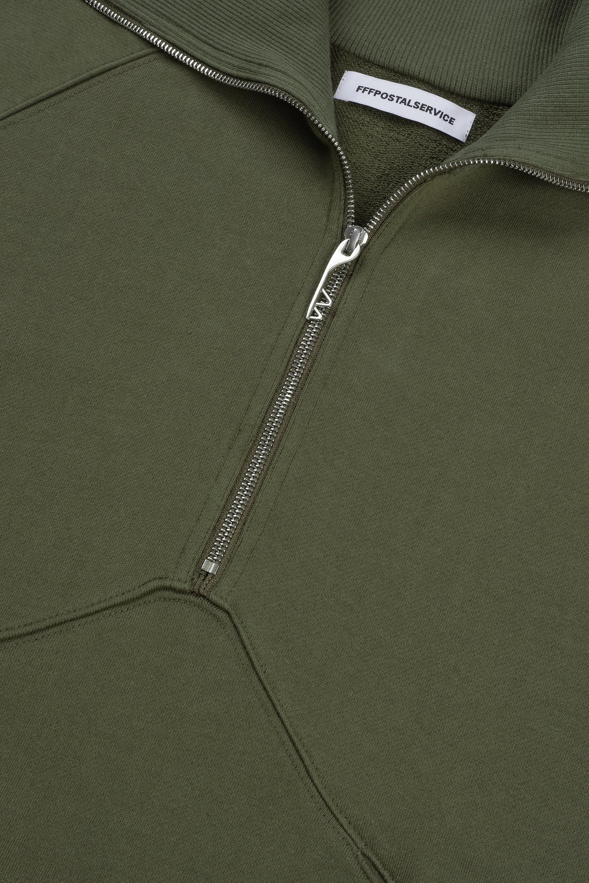 High Neck Quarter Zip Sweater (Army)