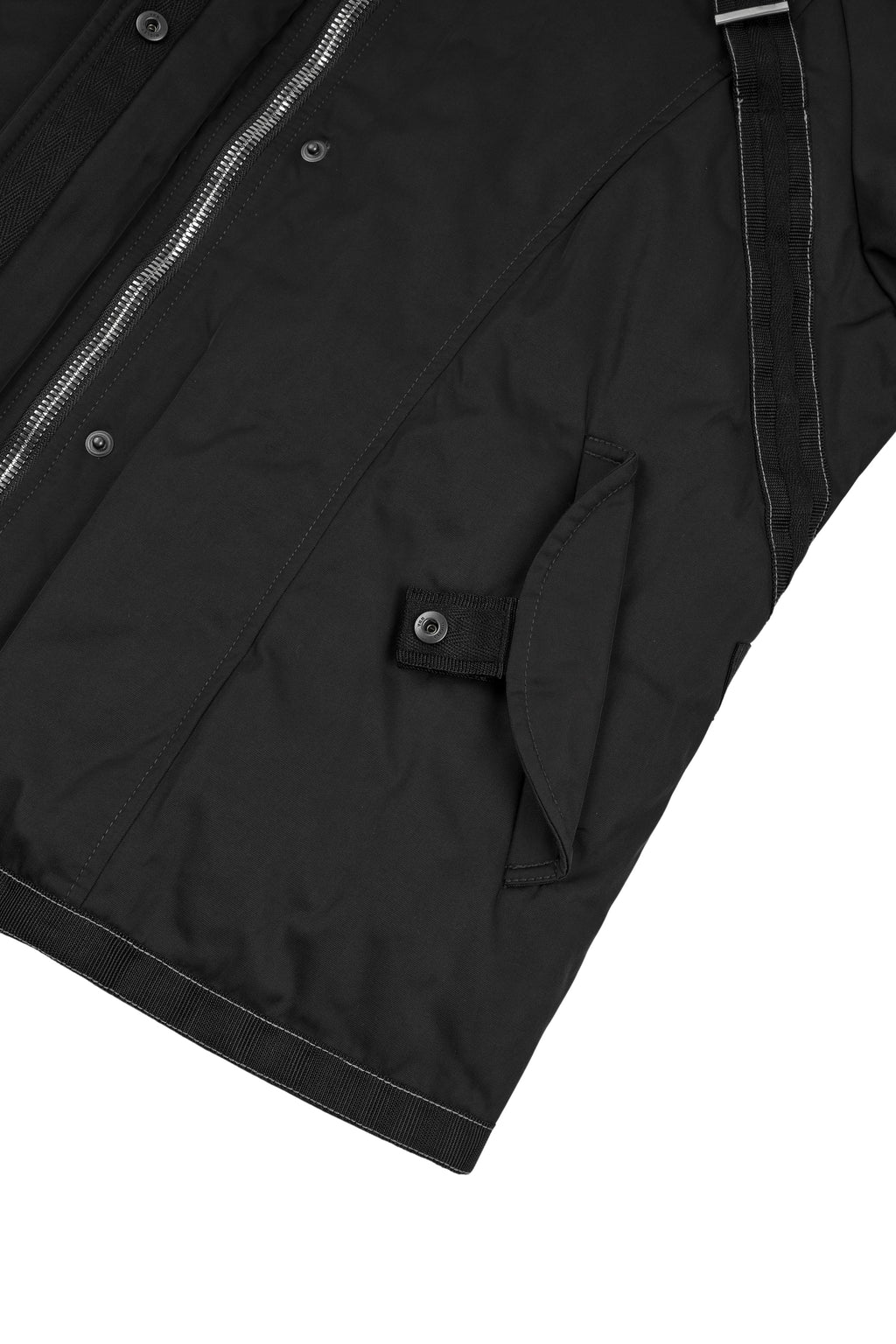 Bondage Flight Puffer Jacket (Black)
