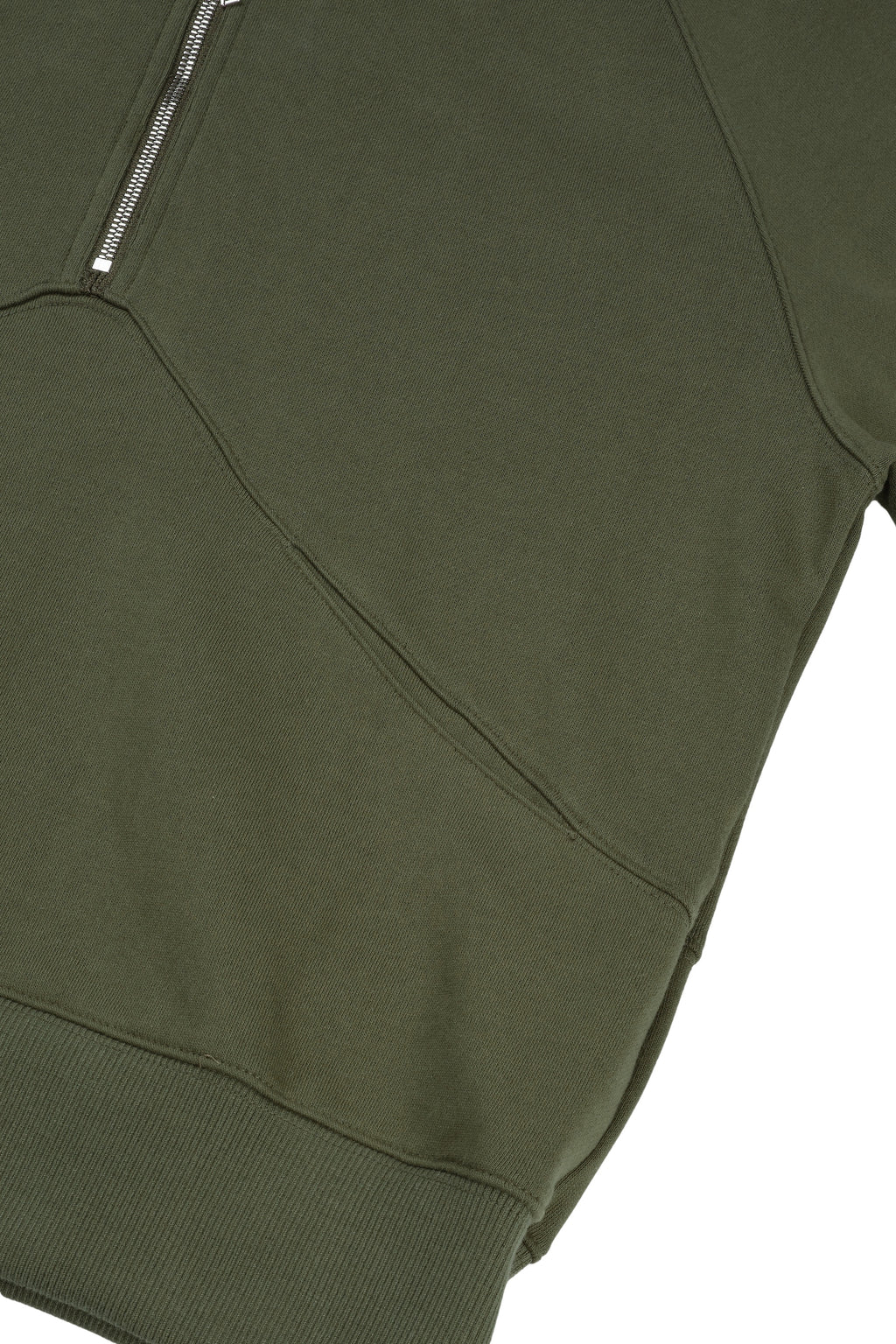 High Neck Quarter Zip Sweater (Army)