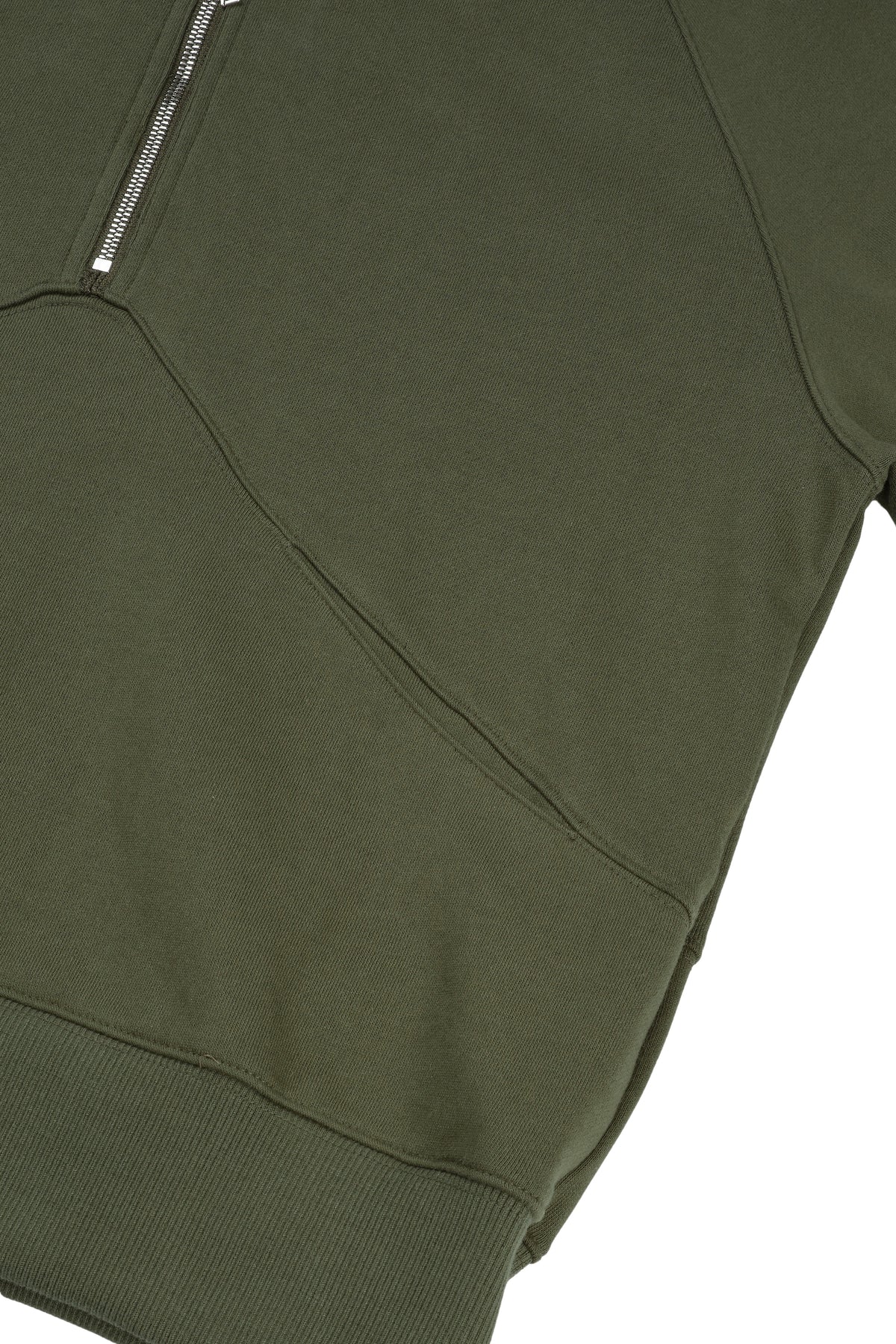 High Neck Quarter Zip Sweater (Army)
