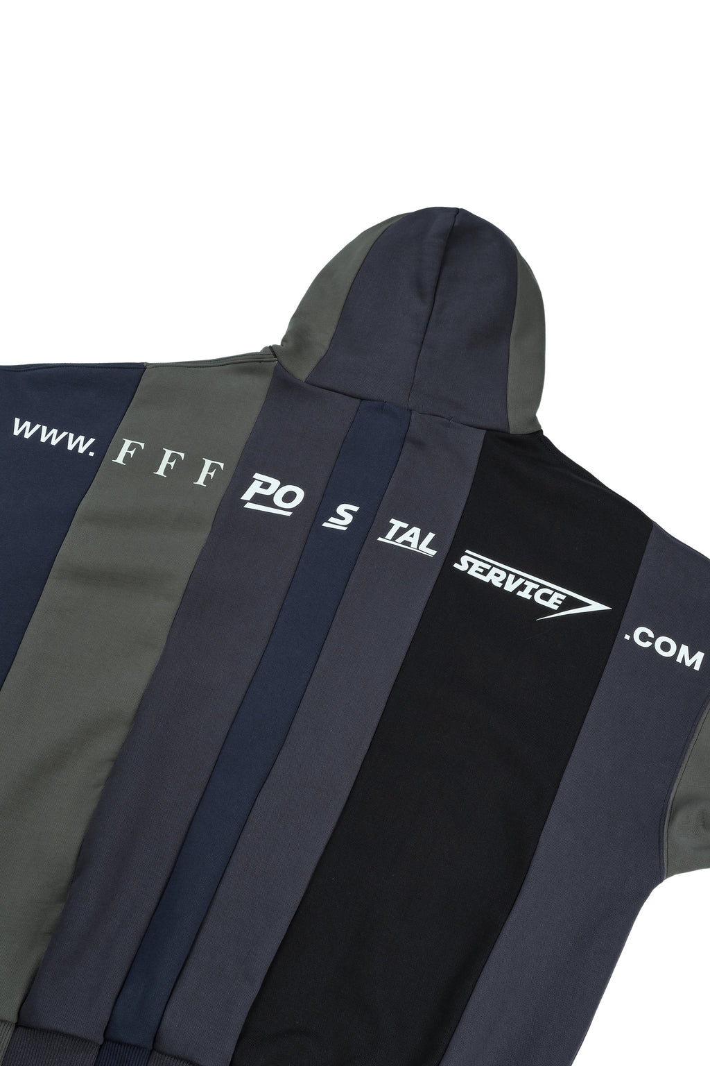 URL Paneled Hooded Sweatshirt (Black)
