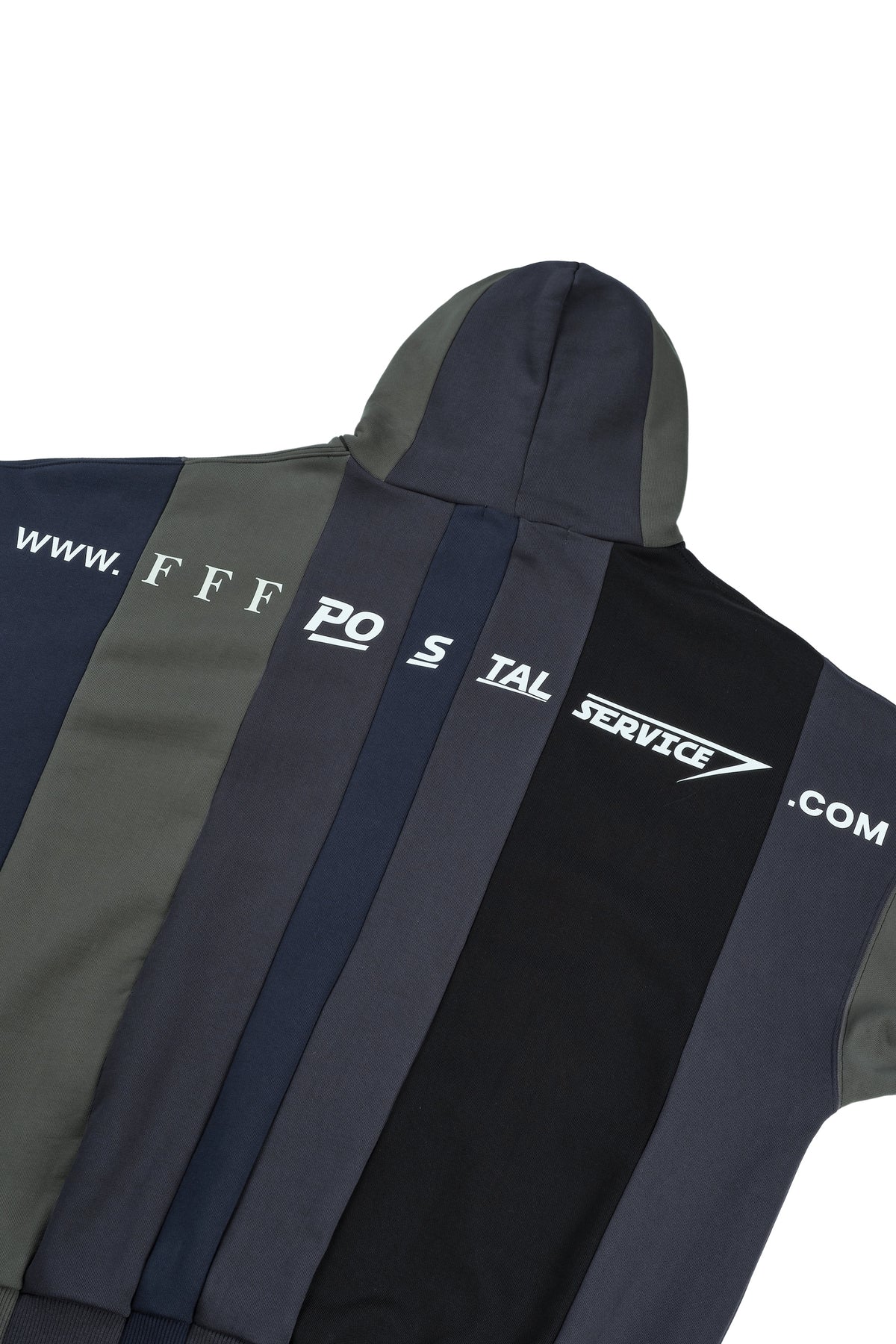 URL Paneled Hooded Sweatshirt (Black)