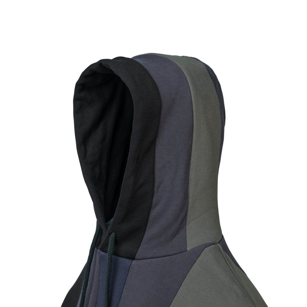 URL Paneled Hooded Sweatshirt (Black)