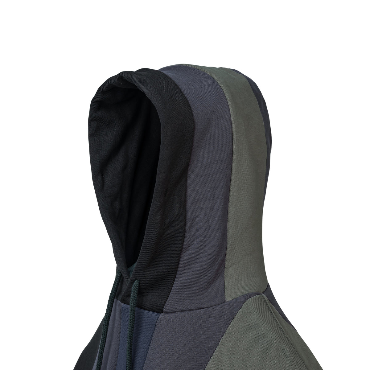 URL Paneled Hooded Sweatshirt (Black)