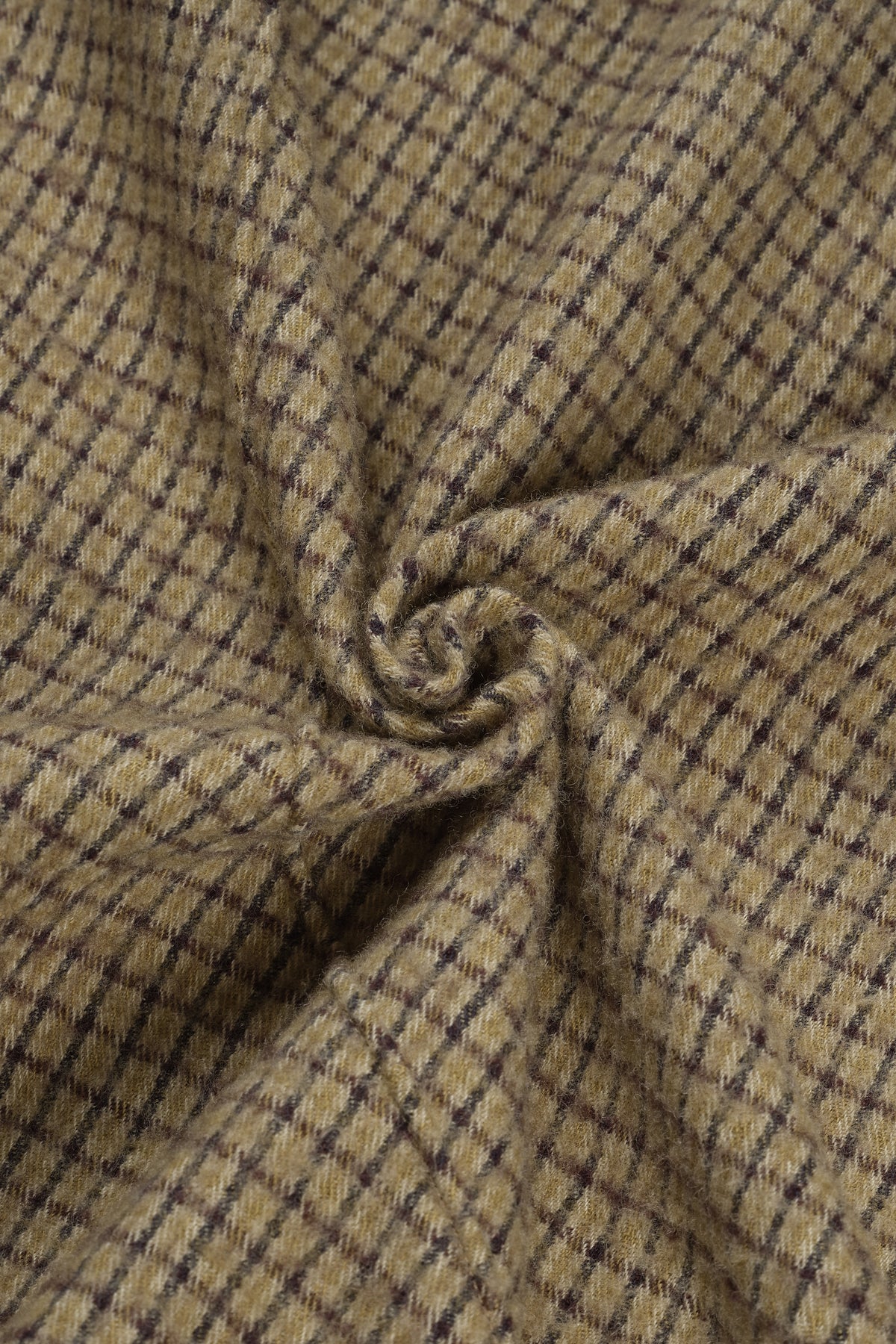 Wool Diffraction Over Shirt (Beige Check)