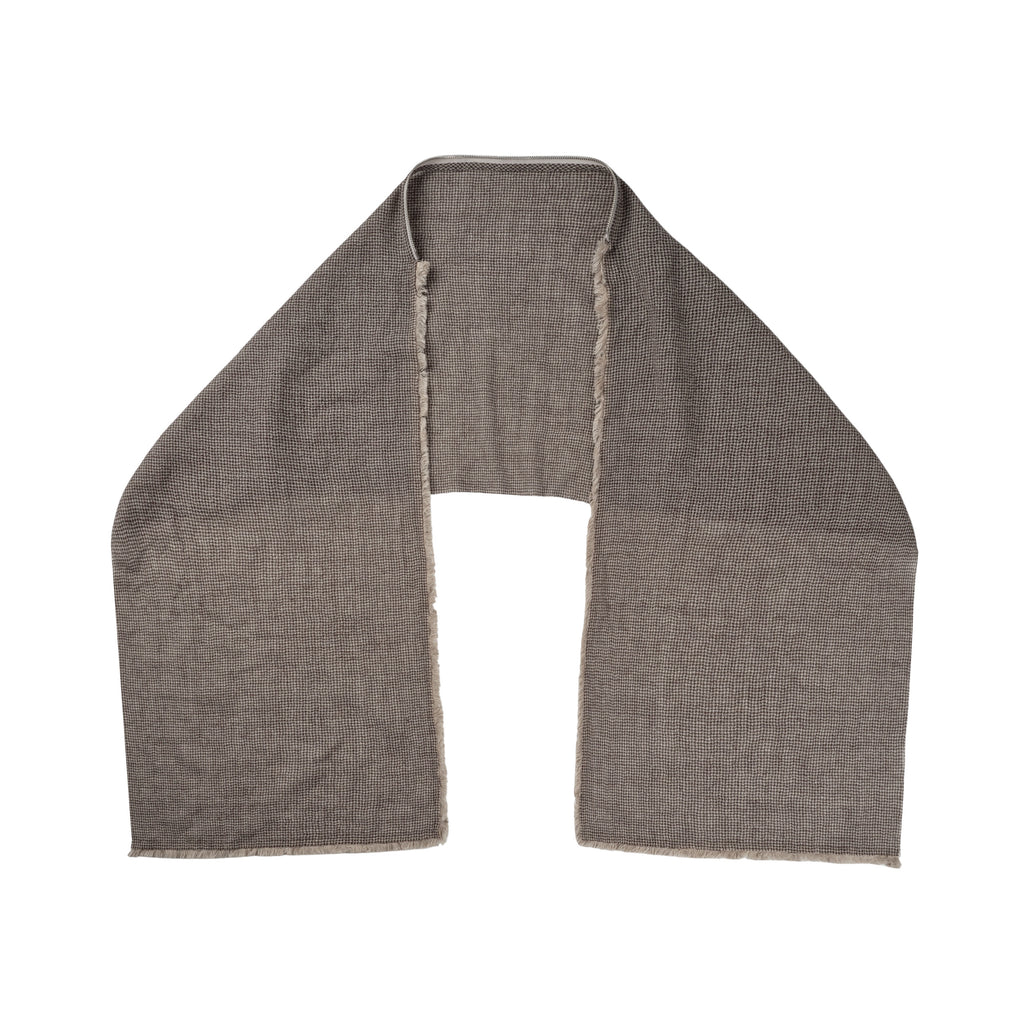Hooded Zip Scarf (Ivory)