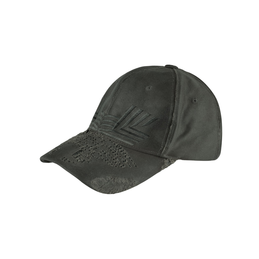 Laser Cut Damaged Cap (Green)