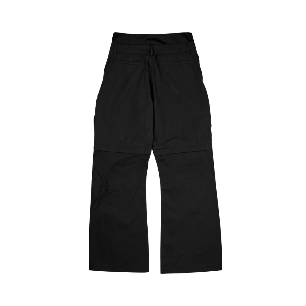 Bolsu Double Layered Trousers (Black/Black)